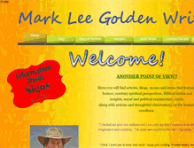 Tablet Screenshot of markleegoldenwriter.com